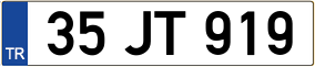 Trailer License Plate
